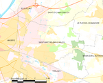 Map commune FR insee code 49267